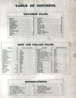Table of Contents, Oakland County 1872